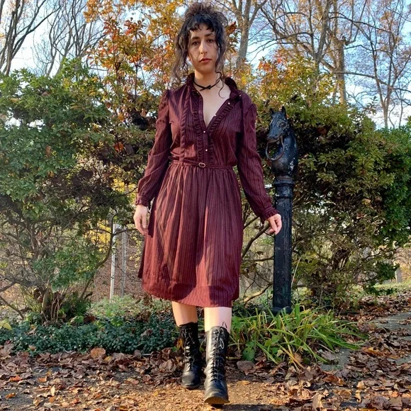 ‼️SOLD ON DEPOP‼️Vintage 70s Sheer Dress ✨ - Picture 3 of 8